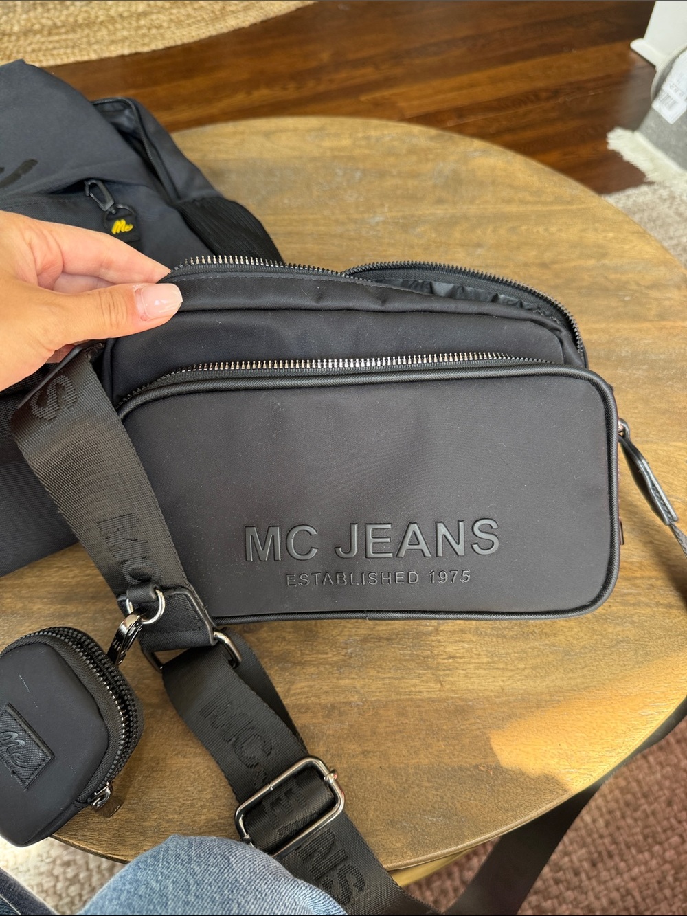Black Men’s Backpack and Sling Bag Set - Picture 6 of 6